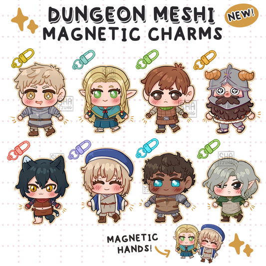 DUNGEON MESHI - MAGNETIC CHARMS - LAST PIECES!