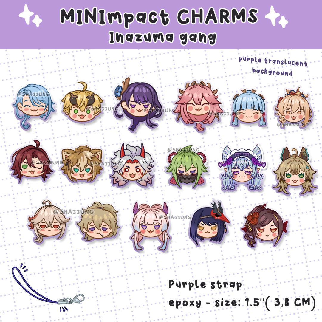 INAZUMA MINI CHARMS [Buy 4 Get 1 Free]